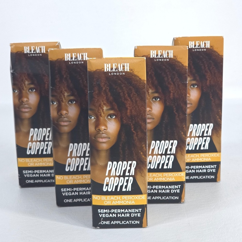 5x Bleach London Proper Copper Semi Permanent Vegan Hair Dye Blonde Burnette NEW